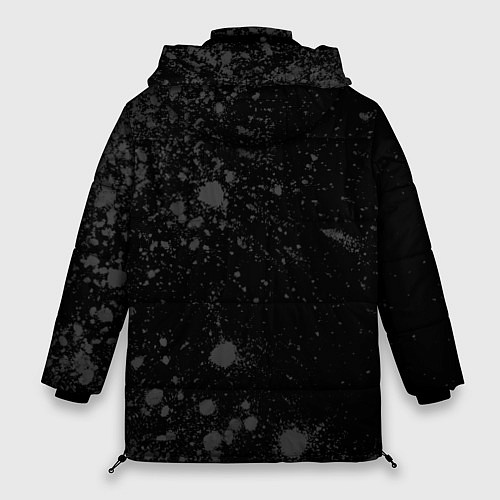 Женская зимняя куртка Leicester City sport на темном фоне по-вертикали / 3D-Черный – фото 2