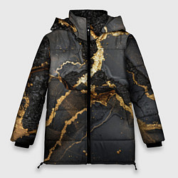 Женская зимняя куртка Золото и черный агат