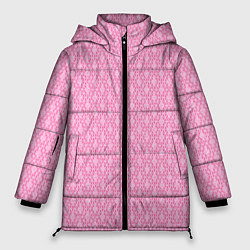 Женская зимняя куртка Светлый розовый королевский узор