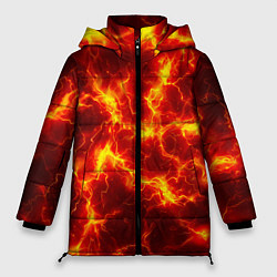 Женская зимняя куртка Текстура огня