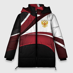 Женская зимняя куртка Униформа Россия - бордовая