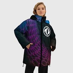 Куртка зимняя женская Dongfeng neon hexagon, цвет: 3D-черный — фото 2