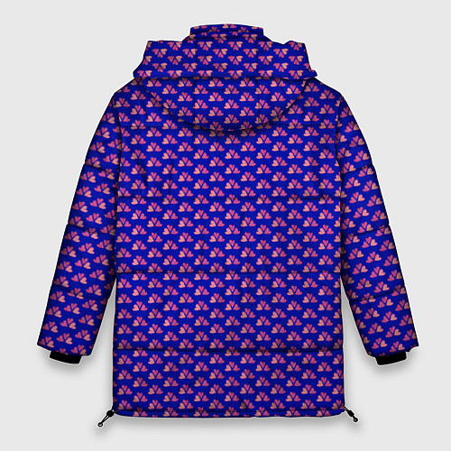 Женская зимняя куртка Паттерн облака из сердечек / 3D-Черный – фото 2