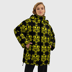 Куртка зимняя женская One piece pirate king pattern, цвет: 3D-светло-серый — фото 2