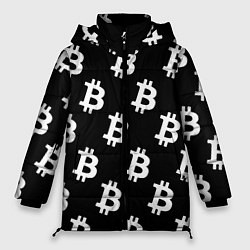 Женская зимняя куртка Биткоин блокчейн