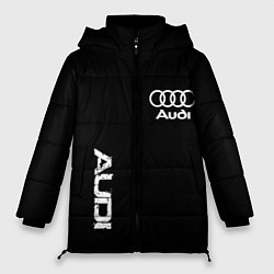 Куртка зимняя женская AUDI sport white, цвет: 3D-красный