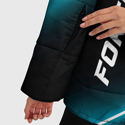 Куртка зимняя женская Fortnite неоновые лампы, цвет: 3D-черный — фото 2