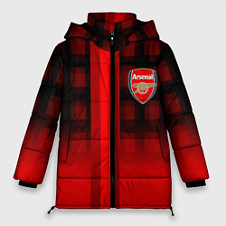 Куртка зимняя женская Arsenal fc sport geometry steel, цвет: 3D-светло-серый