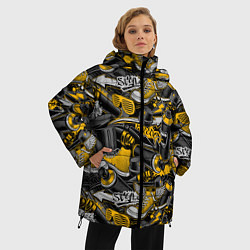 Куртка зимняя женская Освободи себя, цвет: 3D-черный — фото 2