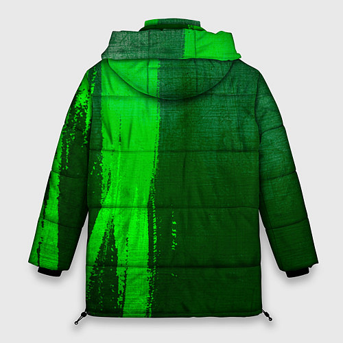 Женская зимняя куртка Portal - green gradient по-вертикали / 3D-Черный – фото 2