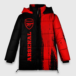 Куртка зимняя женская Arsenal - red gradient по-вертикали, цвет: 3D-черный