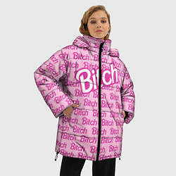 Куртка зимняя женская Bitch Barbie, цвет: 3D-черный — фото 2