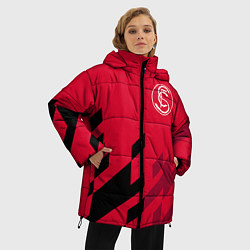 Куртка зимняя женская Sevilla FC, цвет: 3D-красный — фото 2