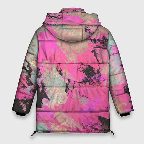 Женская зимняя куртка Краска / 3D-Светло-серый – фото 2