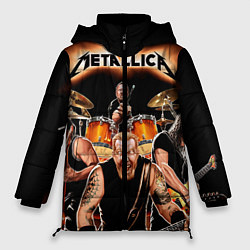 Куртка зимняя женская Metallica Band, цвет: 3D-черный
