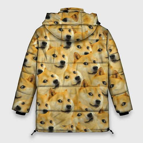 Женская зимняя куртка Doge / 3D-Черный – фото 2