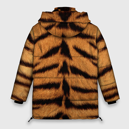 Женская зимняя куртка Взгляд тигра / 3D-Красный – фото 2