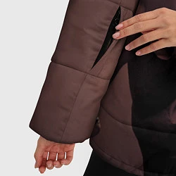 Куртка зимняя женская Муай тай боец, цвет: 3D-светло-серый — фото 2
