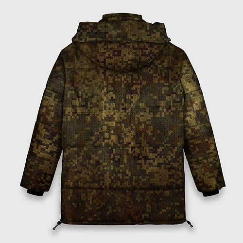 Женская зимняя куртка Камуфляж: Россия / 3D-Черный – фото 2