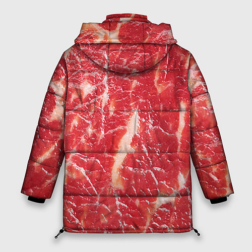 Женская зимняя куртка Мясо / 3D-Светло-серый – фото 2