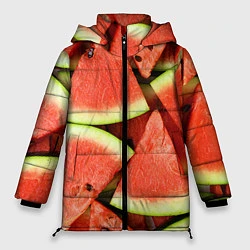 Куртка зимняя женская Дольки арбуза, цвет: 3D-светло-серый