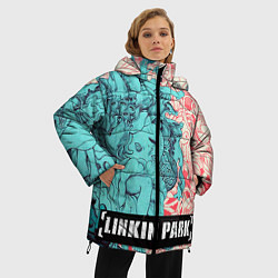 Куртка зимняя женская Linkin Park: Sky Girl, цвет: 3D-черный — фото 2
