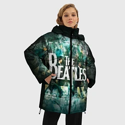 Куртка зимняя женская The Beatles Stories, цвет: 3D-черный — фото 2