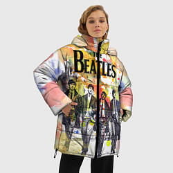 Куртка зимняя женская The Beatles: Colour Spray, цвет: 3D-светло-серый — фото 2