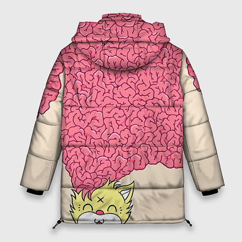 Женская зимняя куртка Drop Dead: Pink Brains / 3D-Черный – фото 2