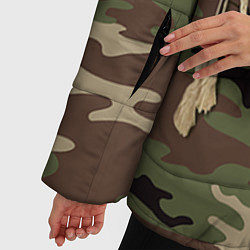 Куртка зимняя женская Униформа дембеля, цвет: 3D-черный — фото 2