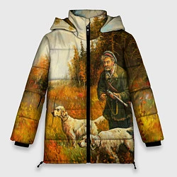 Куртка зимняя женская Охота на утку, цвет: 3D-светло-серый
