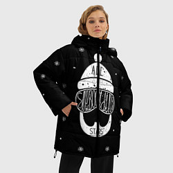 Куртка зимняя женская Бородатый сноубордист, цвет: 3D-красный — фото 2