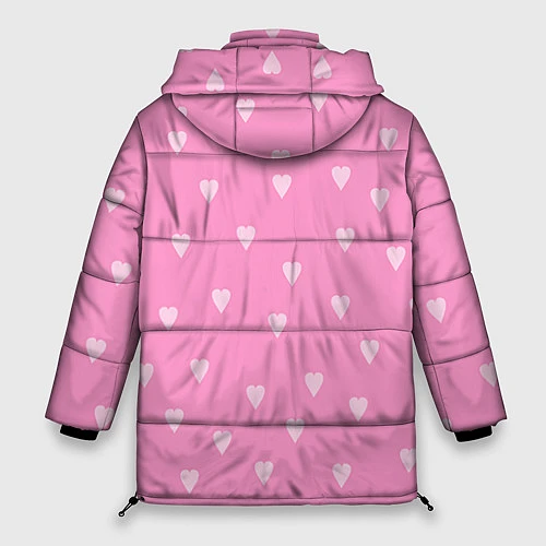 Женская зимняя куртка Чудик с сердцем / 3D-Черный – фото 2