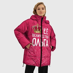 Куртка зимняя женская Её величество Ольга, цвет: 3D-красный — фото 2
