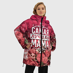 Куртка зимняя женская Лучшая мама, цвет: 3D-красный — фото 2