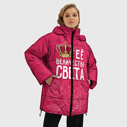 Куртка зимняя женская Её величество Света, цвет: 3D-красный — фото 2