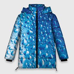 Куртка зимняя женская Капли воды, цвет: 3D-светло-серый