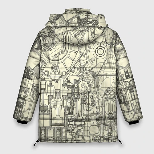 Женская зимняя куртка Лучший инженер / 3D-Черный – фото 2