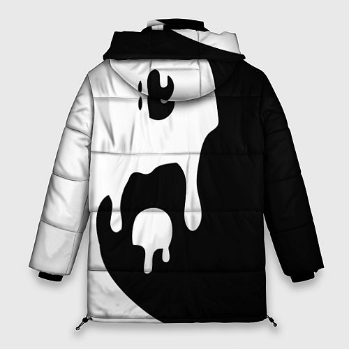 Женская зимняя куртка Инь Янь / 3D-Черный – фото 2