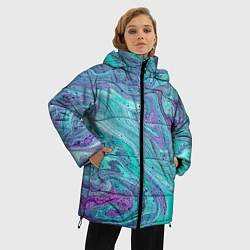 Куртка зимняя женская Смесь красок, цвет: 3D-красный — фото 2