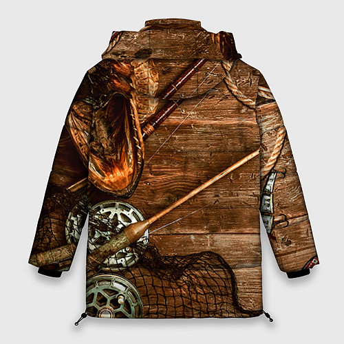 Женская зимняя куртка Рыбацкий стол / 3D-Черный – фото 2