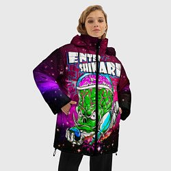 Куртка зимняя женская Enter Shikari: Acid Space, цвет: 3D-черный — фото 2