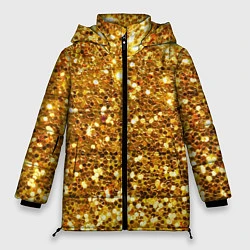 Куртка зимняя женская Золотое мерцание, цвет: 3D-черный