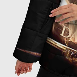 Куртка зимняя женская Dark Souls, цвет: 3D-черный — фото 2