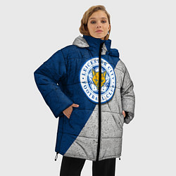 Куртка зимняя женская Leicester City FC, цвет: 3D-черный — фото 2