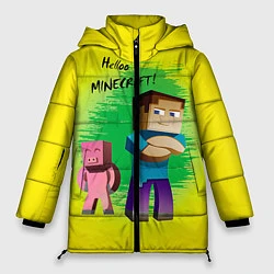 Женская зимняя куртка Hello Minecraft