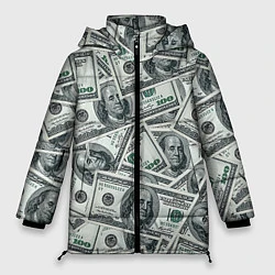 Женская зимняя куртка Банкноты