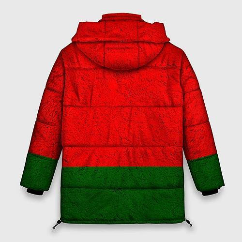 Женская зимняя куртка Герб Беларуси / 3D-Черный – фото 2