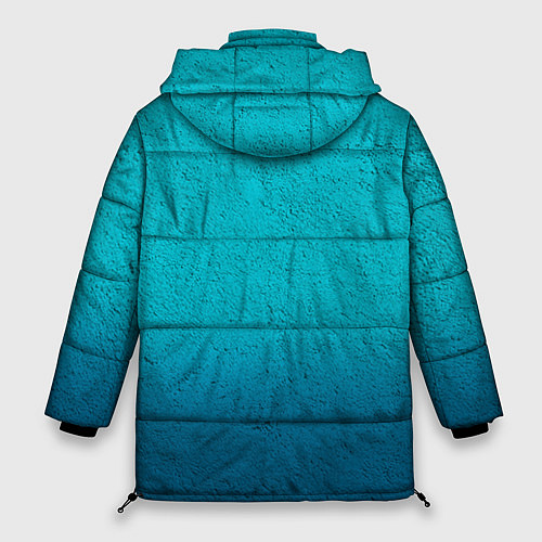 Женская зимняя куртка Флаг Казахстана / 3D-Черный – фото 2