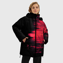 Куртка зимняя женская Краска, цвет: 3D-черный — фото 2